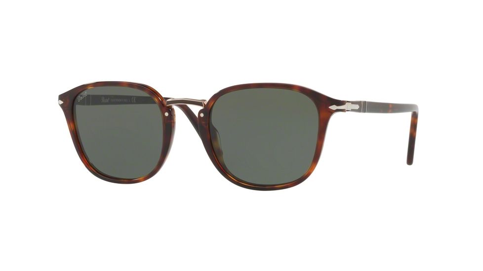 Persol PO3186S Progressive Prescription Sunglasses, 51mm, Havana, PO3186S-24-31-51-PRO