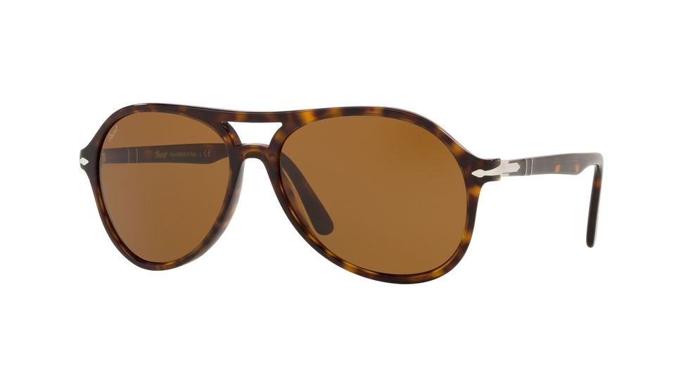 Persol PO3194S Bifocal Prescription Sunglasses, 59mm, Dark Havana, PO3194S-105433-59-BI