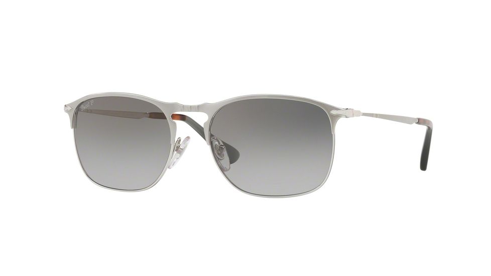 Persol PO7359S Bifocal Prescription Sunglasses PO7359S-1068M3-55 - Lens Diameter 55 mm, Frame Color Matte Silver/Silver