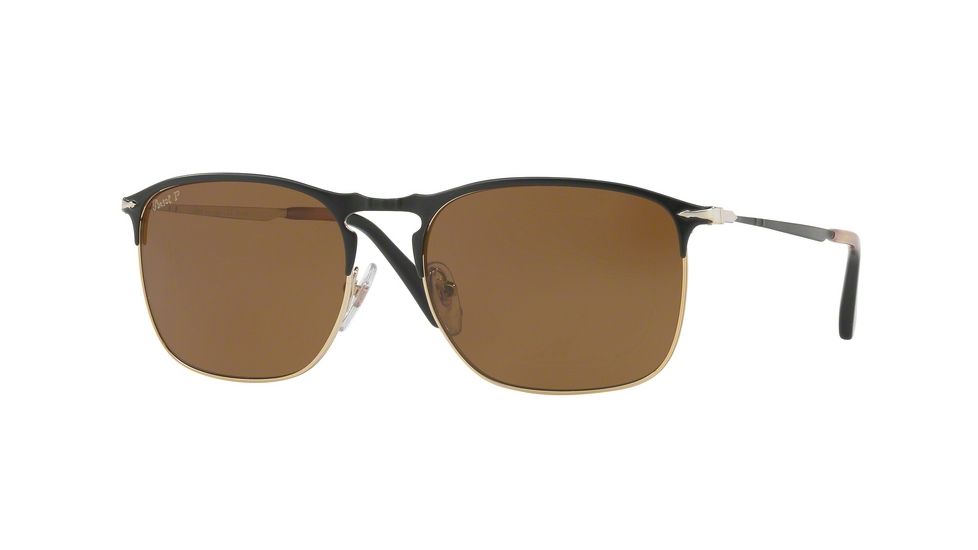 Persol PO7359S Bifocal Prescription Sunglasses PO7359S-107057-55 - Lens Diameter 55 mm, Frame Color Matte Black/Gold