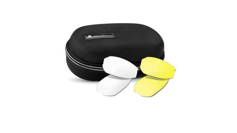 Pivothead Kudu Sunglasses Case and Clear/Yellow Lens Accessory Kit 1LJA1