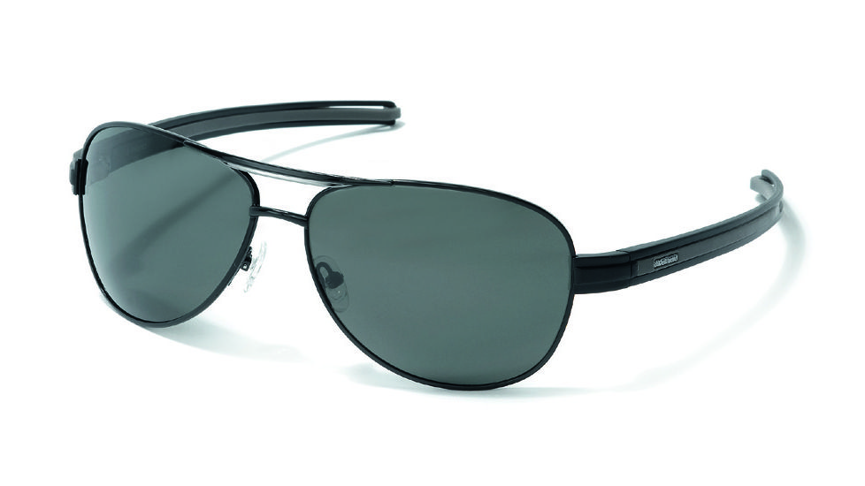 Polaroid Rob Sunglasses - Black, Polarized Green Lenses PDX4108Y