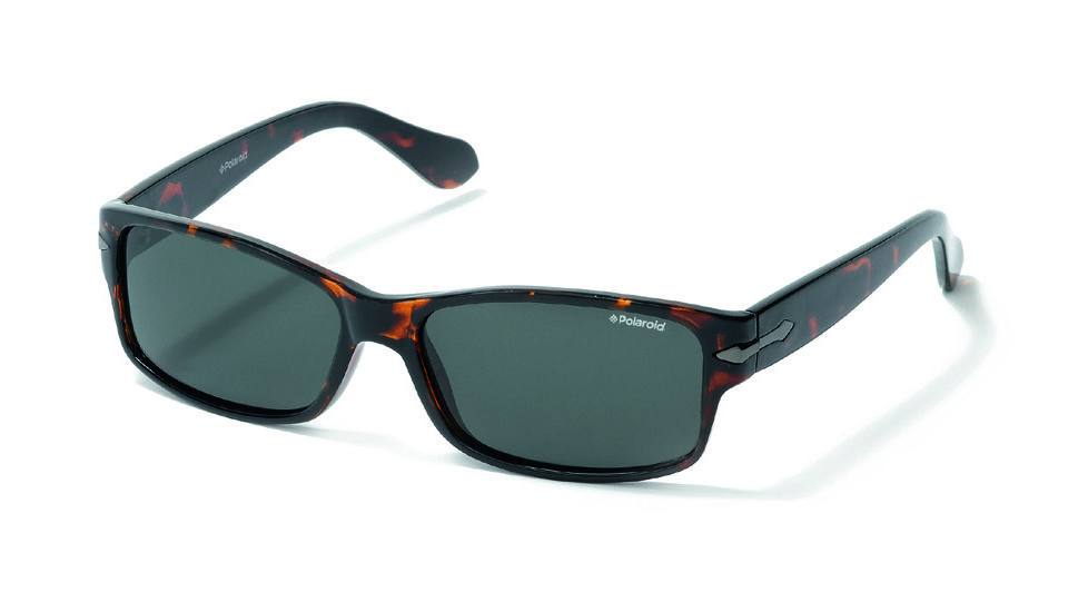 Polaroid Keri Sunglasses - Dark Demi, Polarized Green Lenses PDP8951Z