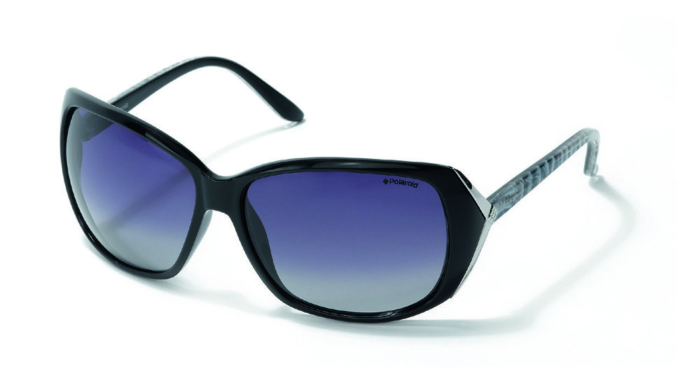 Polaroid Mena Sunglasses - Black, Polarized Grey Gradient Lenses PDF8104Z