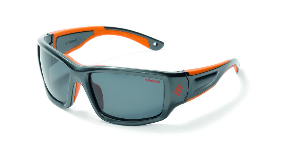 Polaroid Oliver Sport Sunglasses - Grey/Orange Frame, Polarized Grey Lenses PDP7125Y