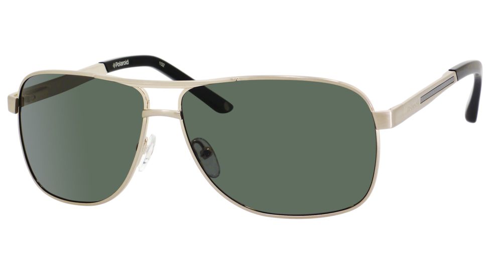 Polaroid X 4307/S Sunglasses X4307S-000U-0P-6112 - C / Gold Frame, Green Polarized Lenses, Lens Diameter 61mm, Distance Between Lenses 12mm