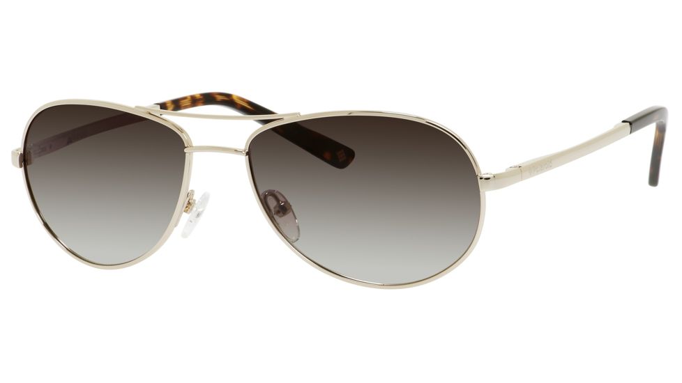 Polaroid X 4409/S Sunglasses X4409S-0CJB-S7-5616 - Gold Havana Frame, Brown Gradient Polarized Lenses, Lens Diameter 56mm, Distance Between Lenses 16mm