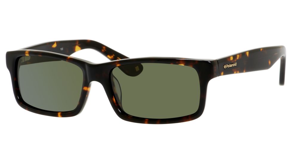 Polaroid X 8420/S Sunglasses X8420S-0086-0P-5717 - Havana Frame, Green Polarized Lenses, Lens Diameter 57mm, Distance Between Lenses 17mm