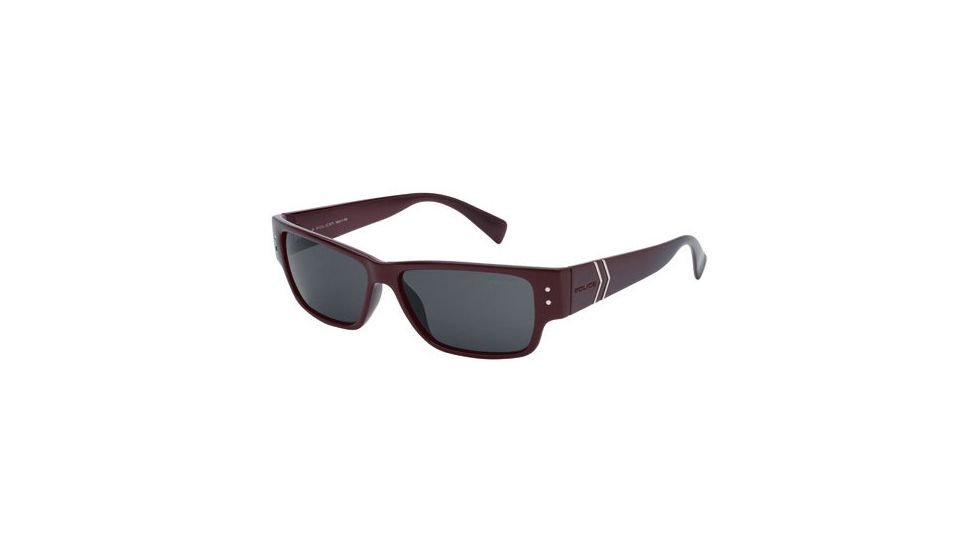 Police 1597 Sunglasses, Black-Burgundy Frame