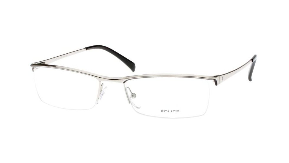 Police 8281 Eyewear Frame, Silver Black 583