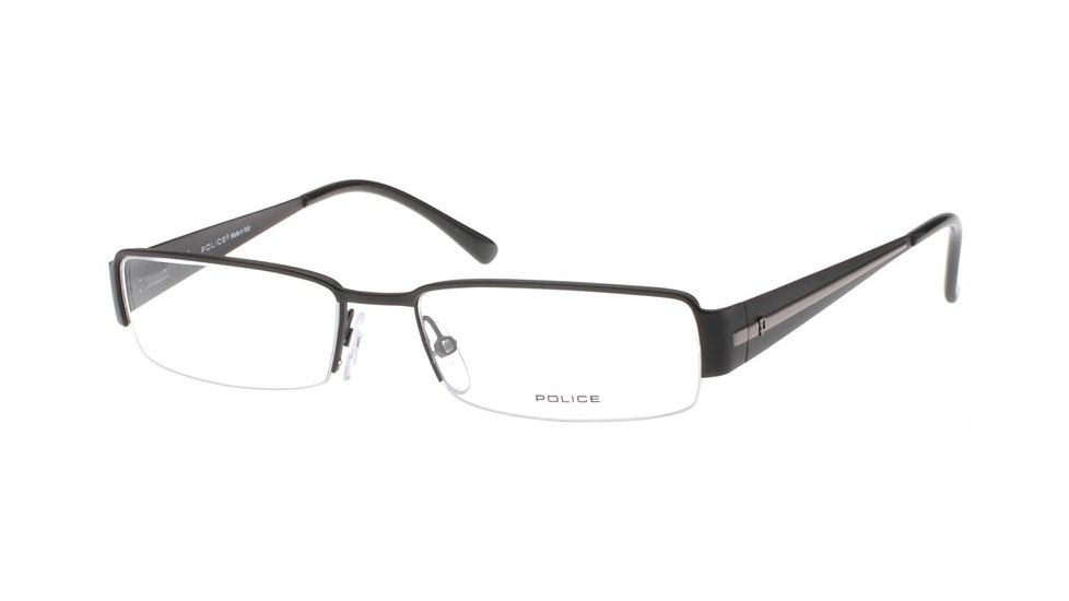 Police 8445 Eyeglasses with Matte Black Frame