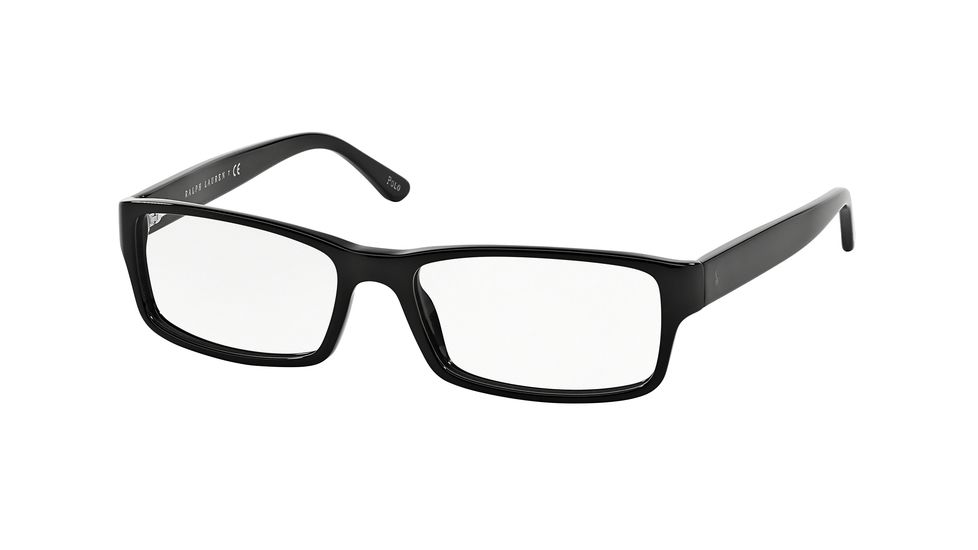 Polo Eyeglasses PH2065 with Rx Prescription Lenses 5001-58 - Shiny Black Frame