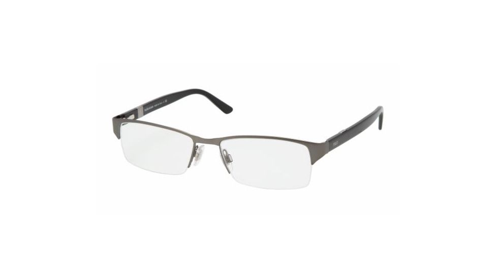 Polo PH1075 Progressive Eyeglasses Matte Dark Gunmetal Frame / 53 mm Prescription Lenses, 9120-5317