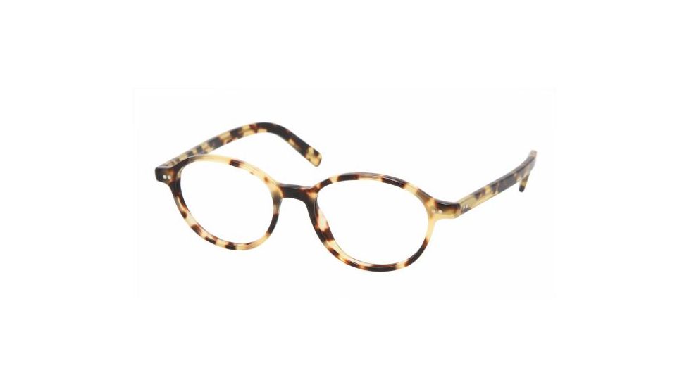 Polo PH 2052 Eyeglasses Styles Shiny Light Havana Frame w/Non-Rx 50 mm Diameter Lenses, 5004-5017