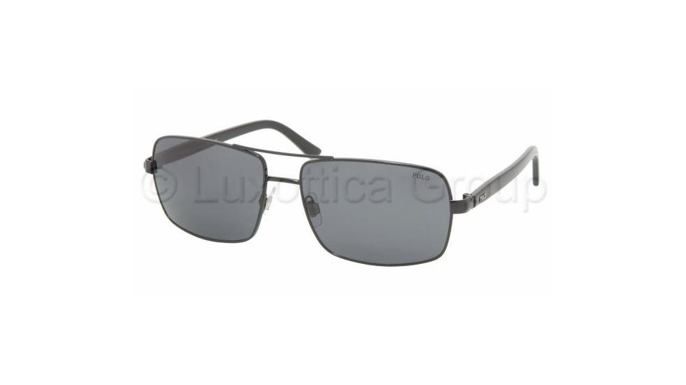 Polo PH3040 Progressive Sunglasses, Shiny Black Frame / 61 mm Prescription Lenses, 900387 6116