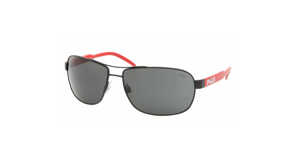 Polo PH3053 Progressive Prescription Sunglasses PH3053-903887-6415 - Frame Color Matte Black, Lens Diameter 64 mm