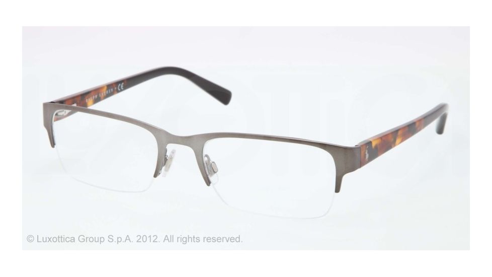 Polo PH1129 Progressive Prescription Eyeglasses 9234-53 - Matte Brusched Dark Gunmetal
