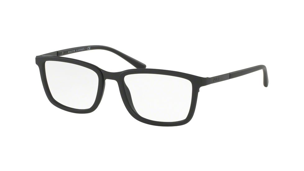 Polo PH1167 Progressive Prescription Eyeglasses 9001-53 - Shiny Black Frame