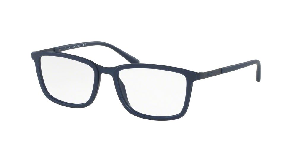 Polo PH1167 Progressive Prescription Eyeglasses 9119-53 - Matte Navy Blue Frame