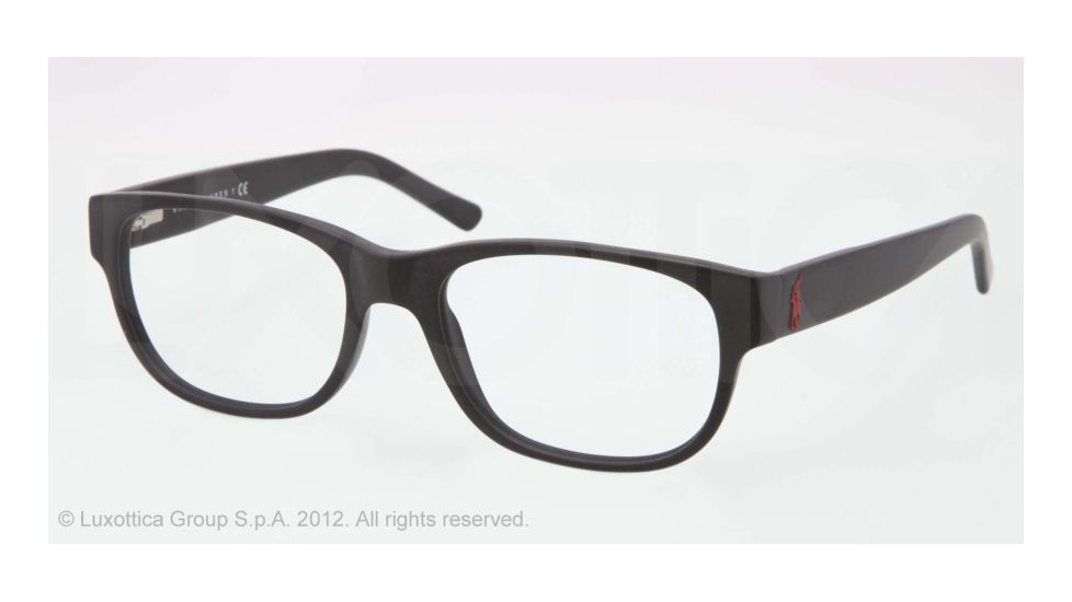 Polo PH2103 Single Vision Prescription Eyeglasses 5284-53 - Matte Black Frame, Demo Lens Lenses