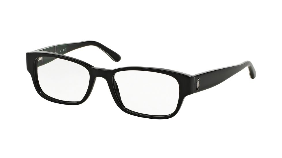 Polo PH2110 Single Vision Prescription Eyeglasses 5455-54 - Shiny Black Frame