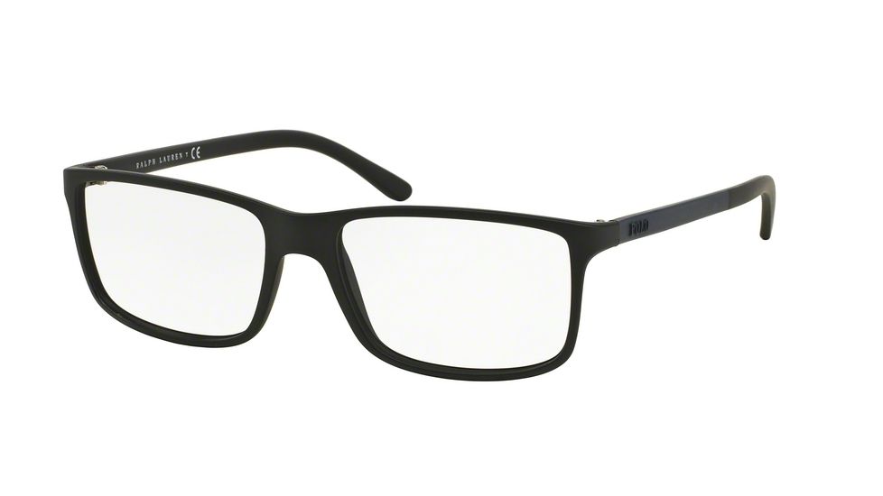 Polo PH2126 Progressive Prescription Eyeglasses 5505-55 - Matte Black Frame