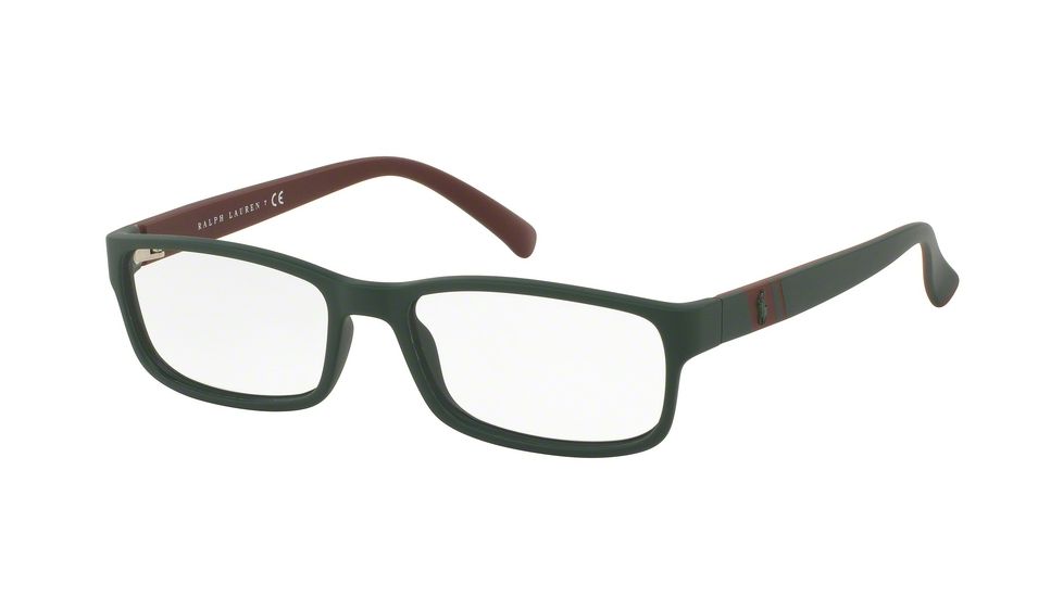 Polo PH2154 Eyeglass Frames 5596-54 - Matte Polo Green Frame
