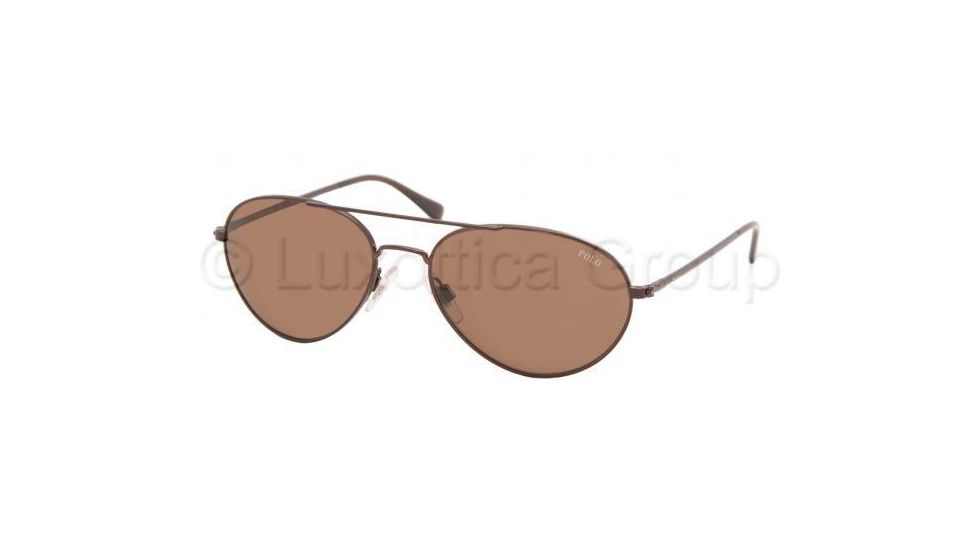 Polo PH3019 Bifocal Sunglasses Matte Brown Frame w/ 56 mm Diameter Lenses, 901373 5617