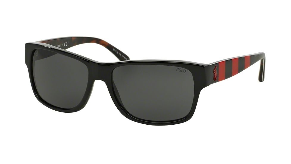 Polo PH4083 Single Vision Prescription Sunglasses PH4083-543987-57 - Lens Diameter 57 mm, Frame Color Black