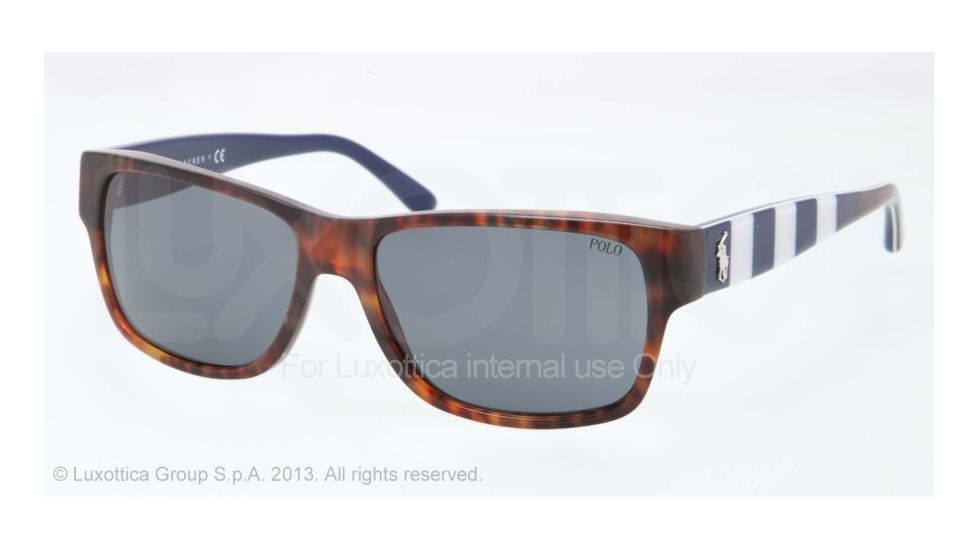 Polo PH4083 Single Vision Prescription Sunglasses PH4083-544187-57 - Lens Diameter 57 mm, Frame Color Shiny Jerry Tortoise