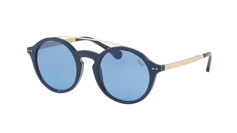 Polo PH4122 Single Vision Prescription Sunglasses PH4122-559072-49 - Lens Diameter 49 mm, Frame Color Shiny Navy Blue