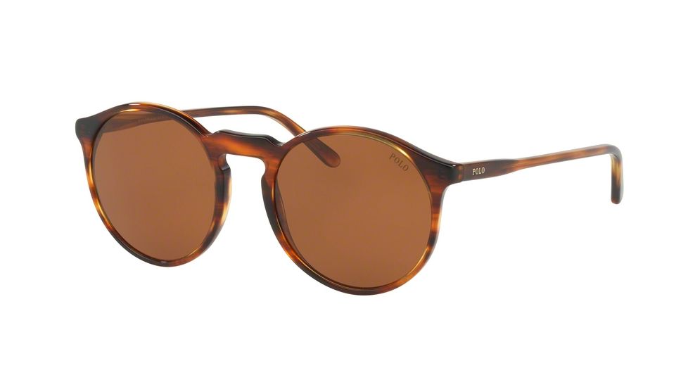 Polo PH4129 Bifocal Prescription Sunglasses, 53mm, Striped Havana, PH4129-500773-53-BI