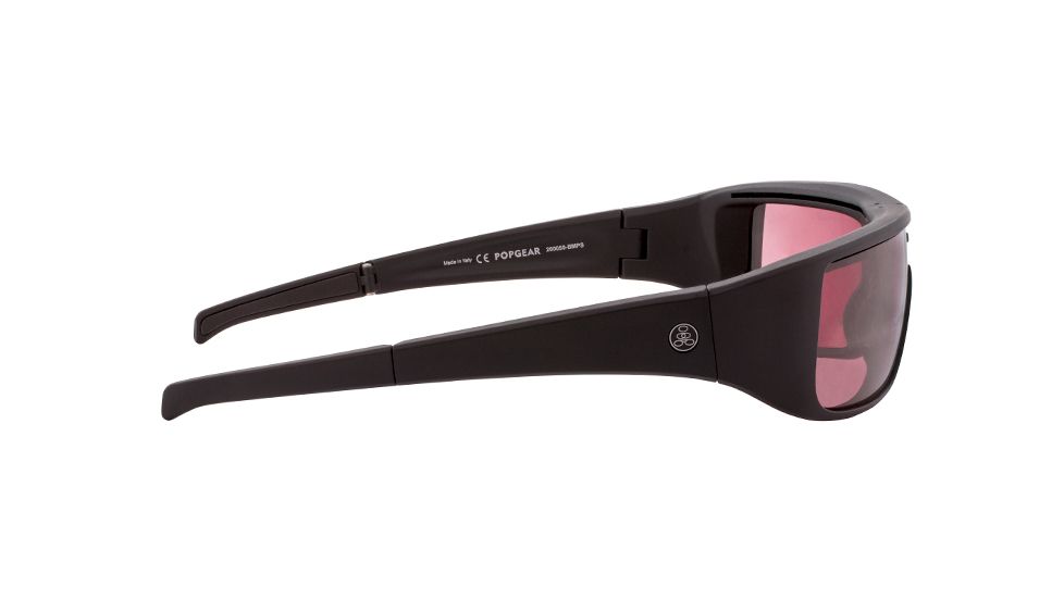 Popticals PopGear Sunglasses, Black Matte Frame, Purple Lens, 200050-BMPS
