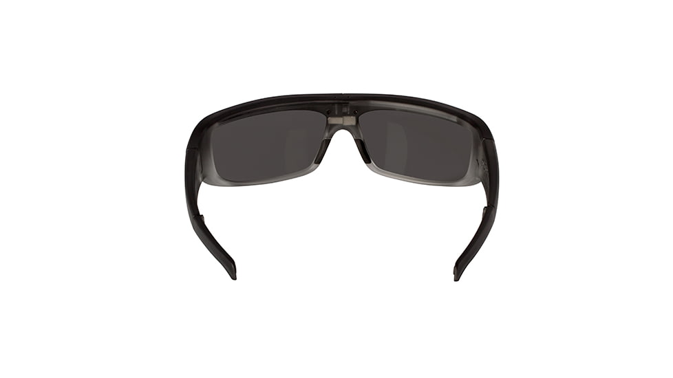 Popticals PopGear Sunglasses, Smoke/Clear Crystal Matte Frame, Gray Lens, Polarized, 030050-SEGP