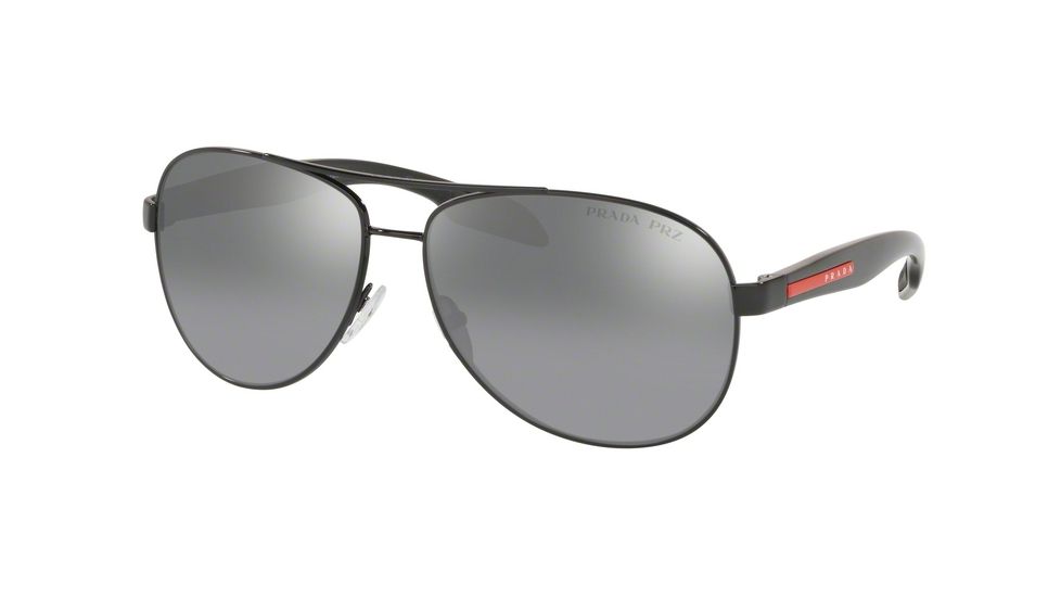 Prada BENBOW PS53PS Sunglasses 1AB2F2-62 - , Polar Grey Mirror Silver Grad. Lenses