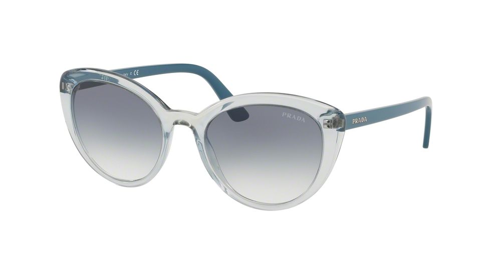 Prada CONCEPTUAL PR02VS Sunglasses 3253B2-54 - , Clear Gradient Blue Lenses