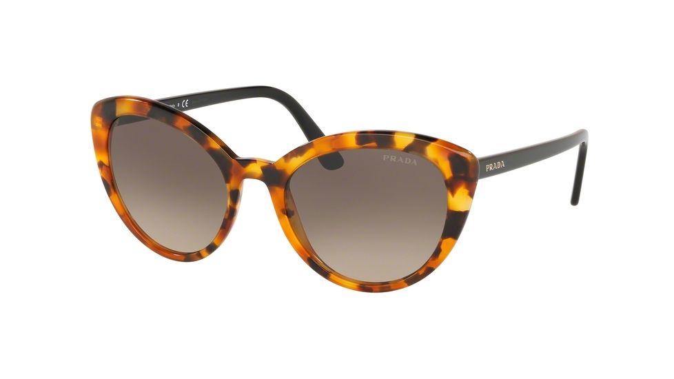 Prada CONCEPTUAL PR02VS Sunglasses - Women's UF33D0-54 - , Light Brown Grad Light Grey Lenses