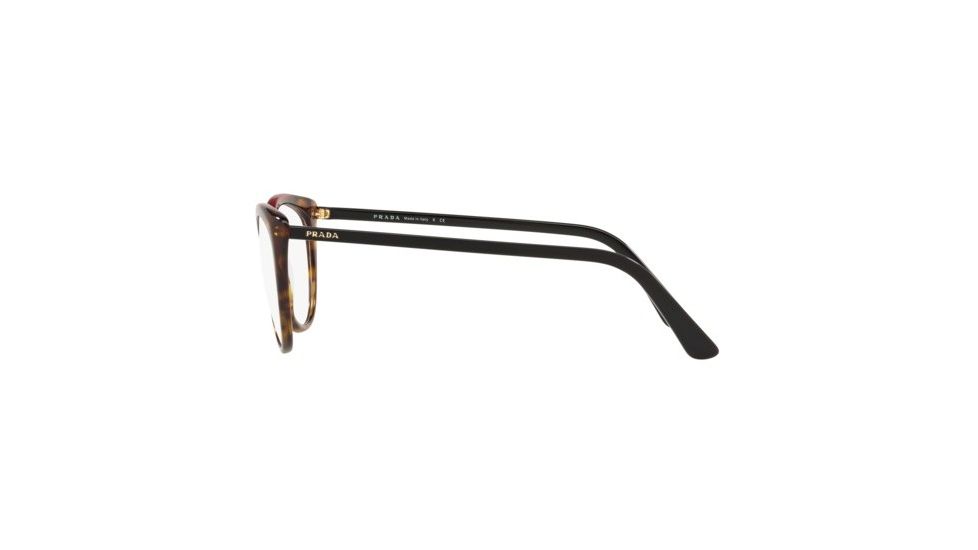 Prada CONCEPTUAL PR07VVF Bifocal Prescription Eyeglasses, 53mm, Havana/Red, PR07VVF-3201O1-53-BI