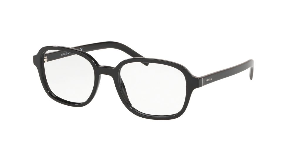 Prada CONCEPTUAL PR08XV Prescription Eyeglasses, 52mm, Black, PR08XV-1AB1O1-52-SV