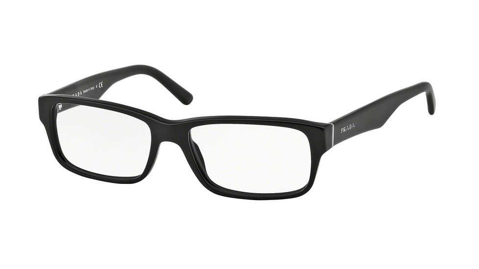 Prada Eyeglass Frames PR16MV 1BO1O1-57 - Matte Black