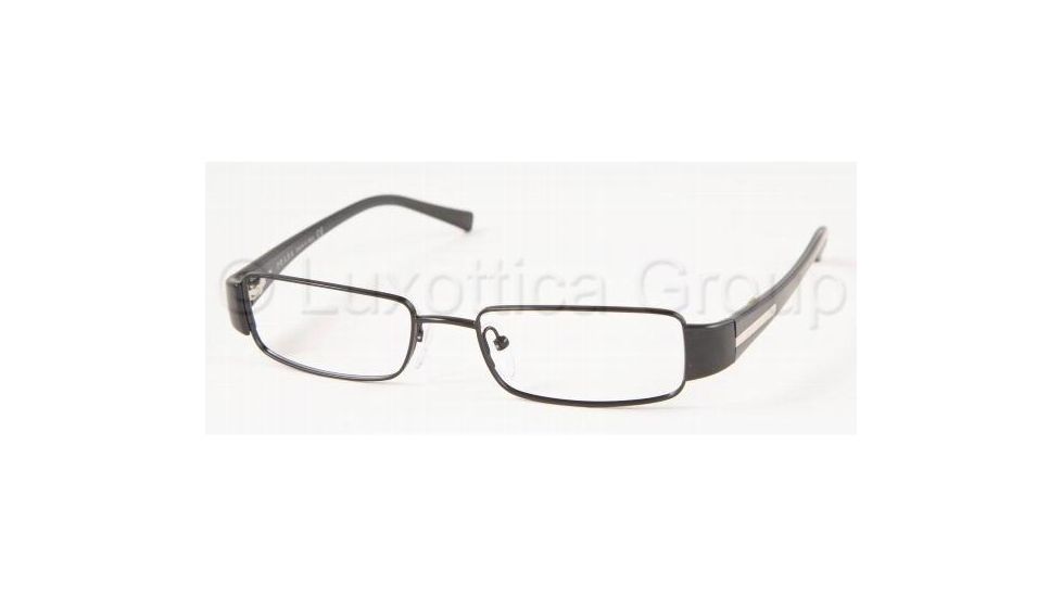 Prada Eyeglasses PR72HV with No-Line Progressive Rx Prescription Lenses 1BO1O1-4917 - Matte Black 