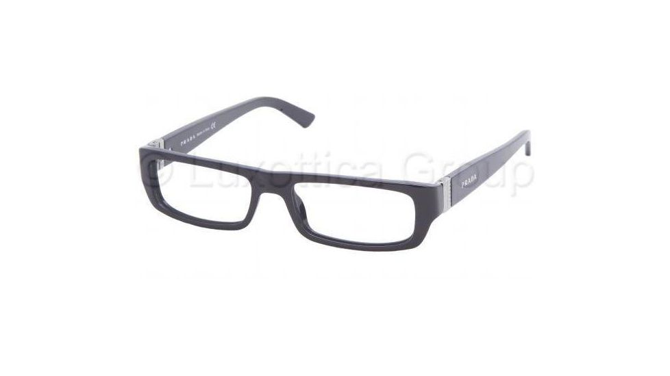 Prada Eyeglasses PR13LV with No-Line Progressive Rx Prescription Lenses 7XO1O1-5216 - Blue Night 