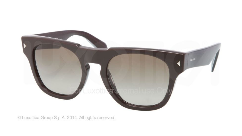 Prada JOURNAL PR05QS Bifocal Prescription Sunglasses PR05QS-DHO1X1-52 - Lens Diameter 52 mm, Frame Color Dark Brown