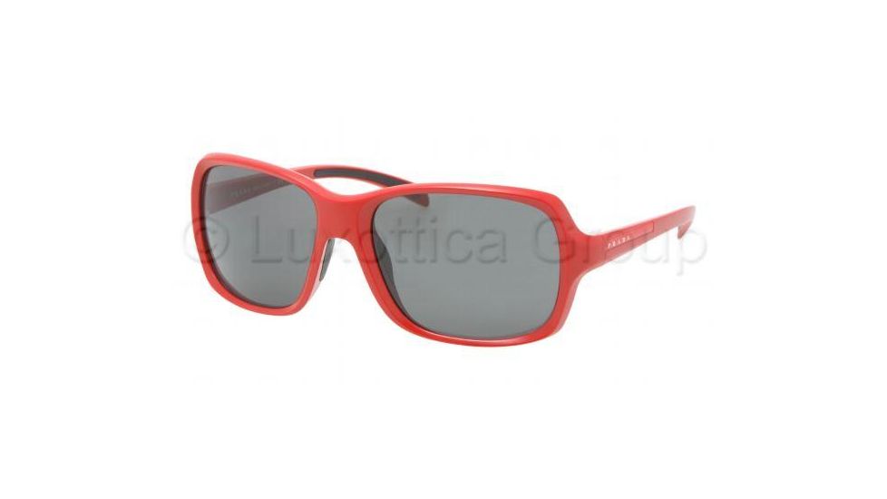 Prada Linea Rosa PS07LS Bifocal Sunglasses - Red Demi Shiny Frame / 61 mm Prescription Lenses, ZVI1A1-6118