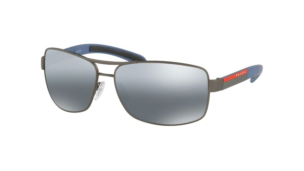 Prada PS54IS Bifocal Prescription Sunglasses PS54IS-DG12F2-65 - Lens Diameter 65 mm, Frame Color Gunmetal Rubber