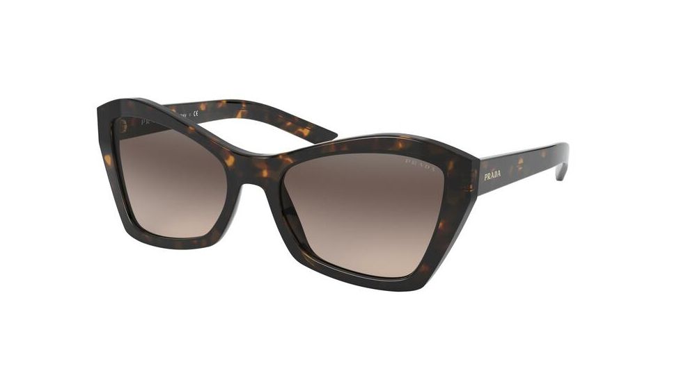 Prada MILLENNIALS PR07XS Sunglasses 2AU3D0-55 - , Light Brown Grad Light Grey Lenses