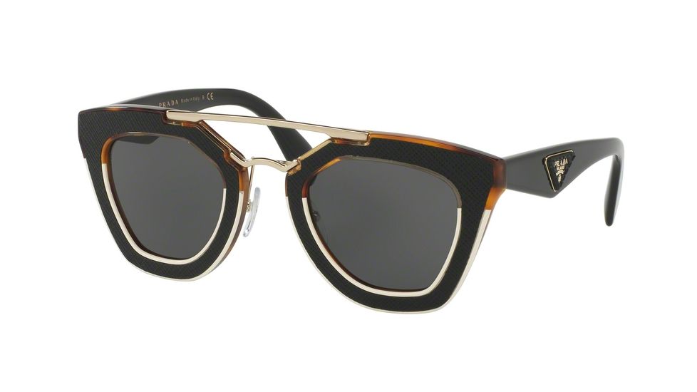Prada ORNATE PR14SS Bifocal Prescription Sunglasses PR14SS-VHB5S0-49 - Lens Diameter 49 mm, Frame Color Ivory Havana