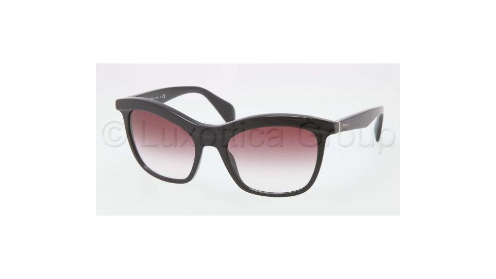 Prada PORTRAIT PR19PS Sunglasses 1AB4V1-5519 - Black Frame, Violet Gradient Lenses