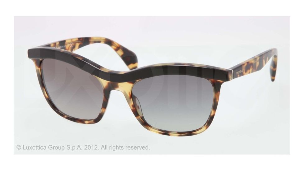 Prada PORTRAIT PR19PS Sunglasses NAI3M1-55 - Top Black/Medium Havana