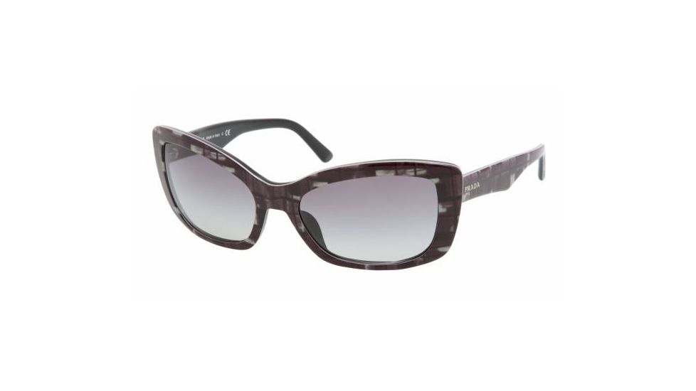 Prada PR 03NS Sunglasses Styles - Top Mimetic Gray/Black Frame / Gray Gradient Lenses, BF03M1-5718